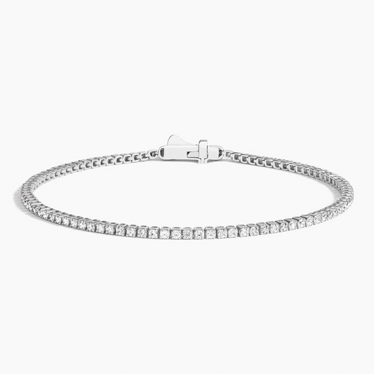 6.5 Inch 1CTW Round Lab Grown Diamond Tennis Bracelet