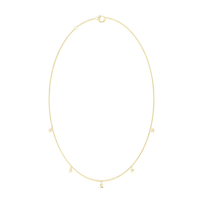 0.20CTW Star Fashion Lab Grown Diamond Chain For Women