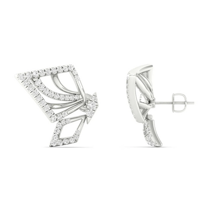 0.46 CTW La Grown Diamond Sparkle Wing Butterfly Earring