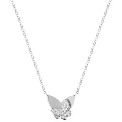 0.18CTW Lab Grown Diamond Butterfly Pendant