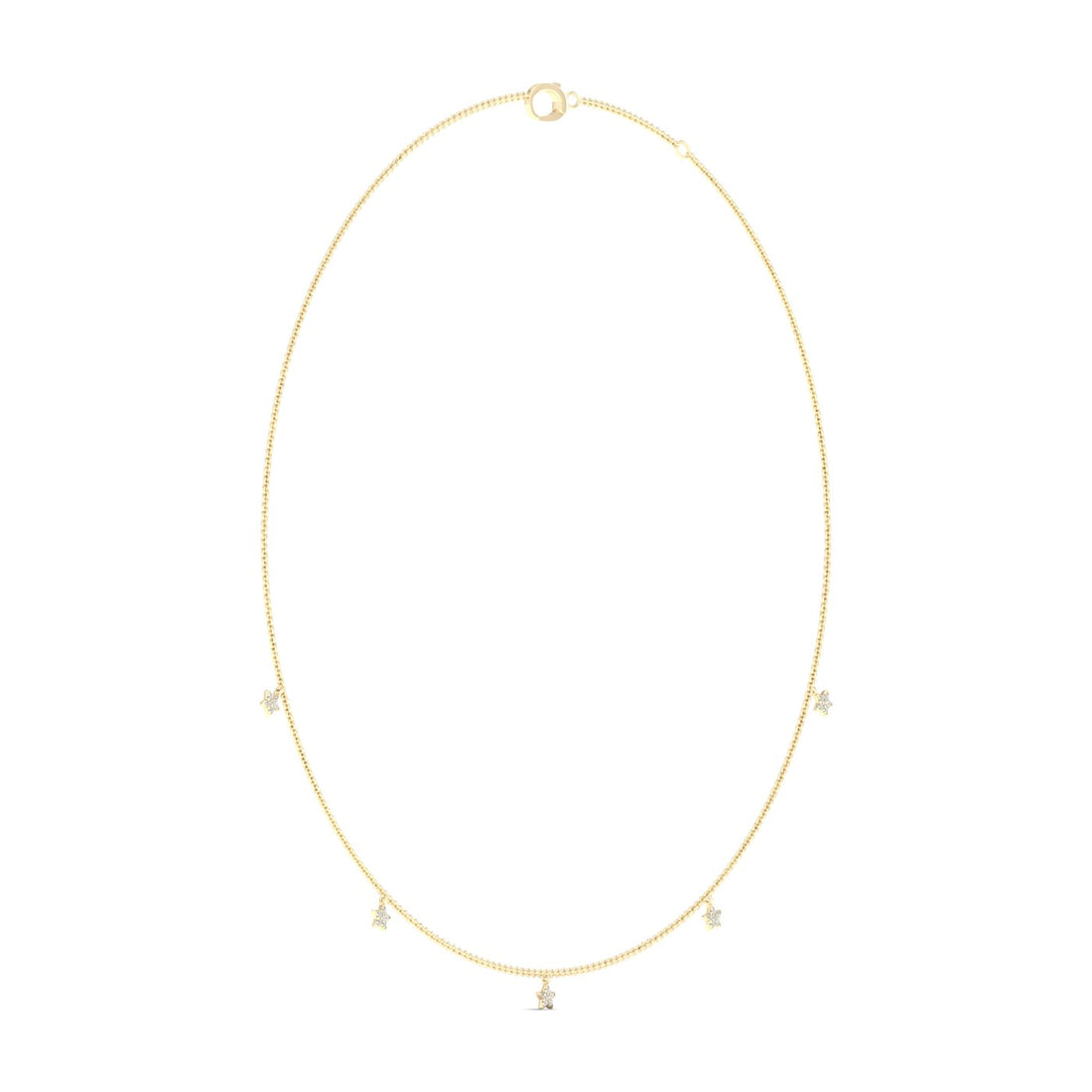 0.20CTW Star Fashion Lab Grown Diamond Chain For Women