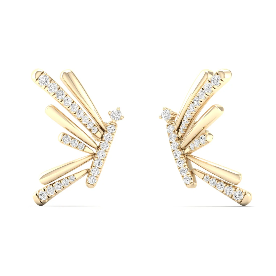 0.29 Ctw Lab Grown Diamond Beautiful Butterfly Earring