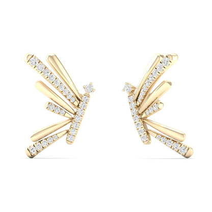 0.29 Ctw Lab Grown Diamond Beautiful Butterfly Earring