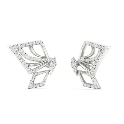 0.46 CTW La Grown Diamond Sparkle Wing Butterfly Earring