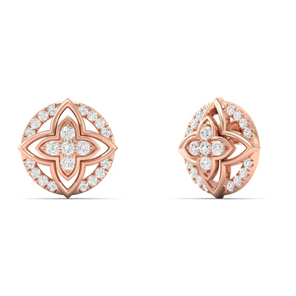 0.23 CTW Lab Grown Diamond Flower Stud Earring