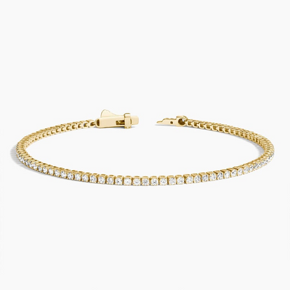 6.5 Inch 1CTW Round Lab Grown Diamond Tennis Bracelet