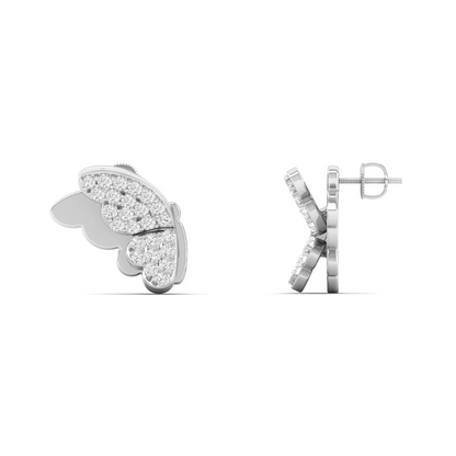 0.18 CTW Lab Grown Diamond Unique Butterfly Earring