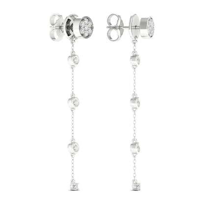 0.38 CTW Lab Grown Diamond Button Pave Drop