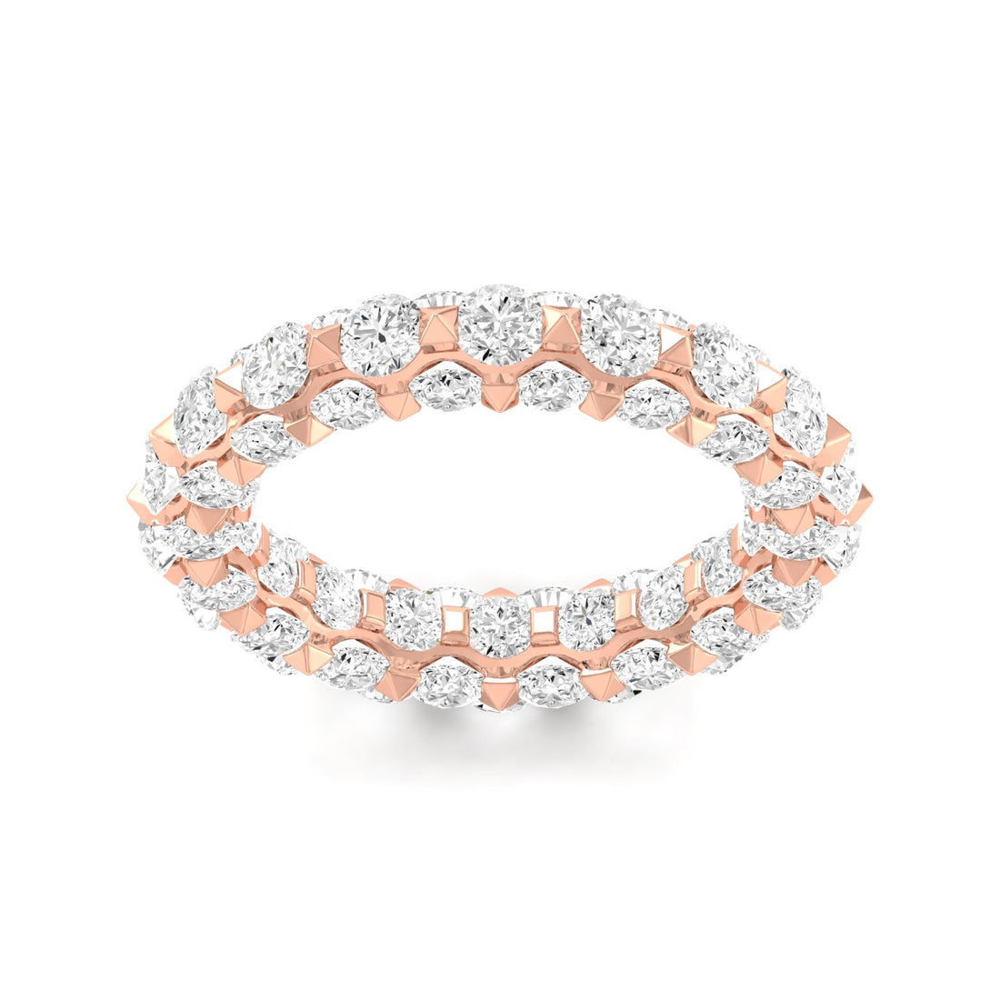 7 1/10 CTW Eternal Micro Prong Eternity Lab Grown Diamond  Wedding Band