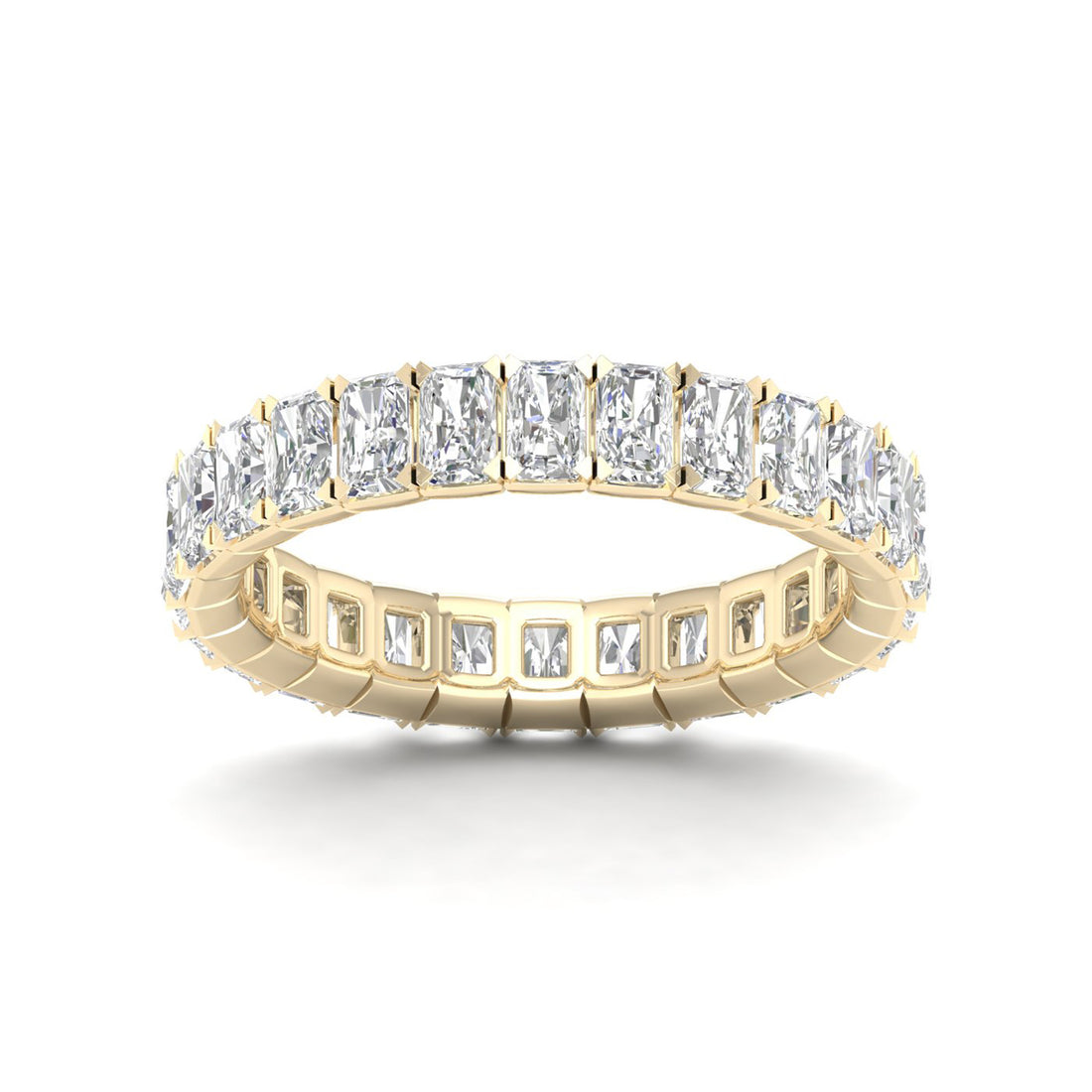 3 CTW Emerald Diamond Eternity Lab Grown Diamond Wedding Band