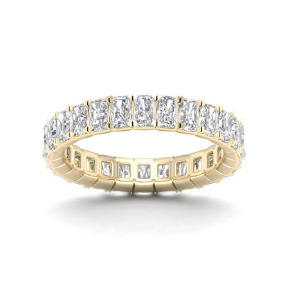 3 CTW Emerald Diamond Eternity Lab Grown Diamond Wedding Band