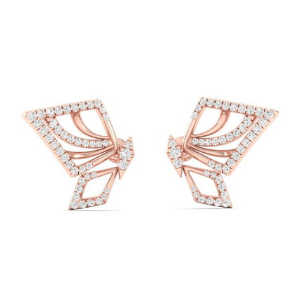 0.46 CTW La Grown Diamond Sparkle Wing Butterfly Earring