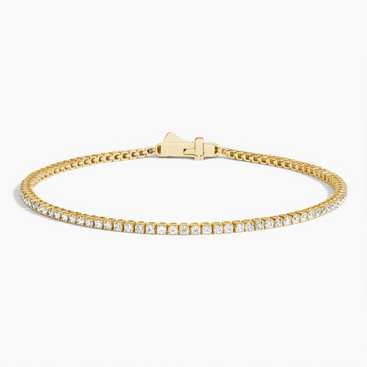 6.5 Inch 1CTW Round Lab Grown Diamond Tennis Bracelet