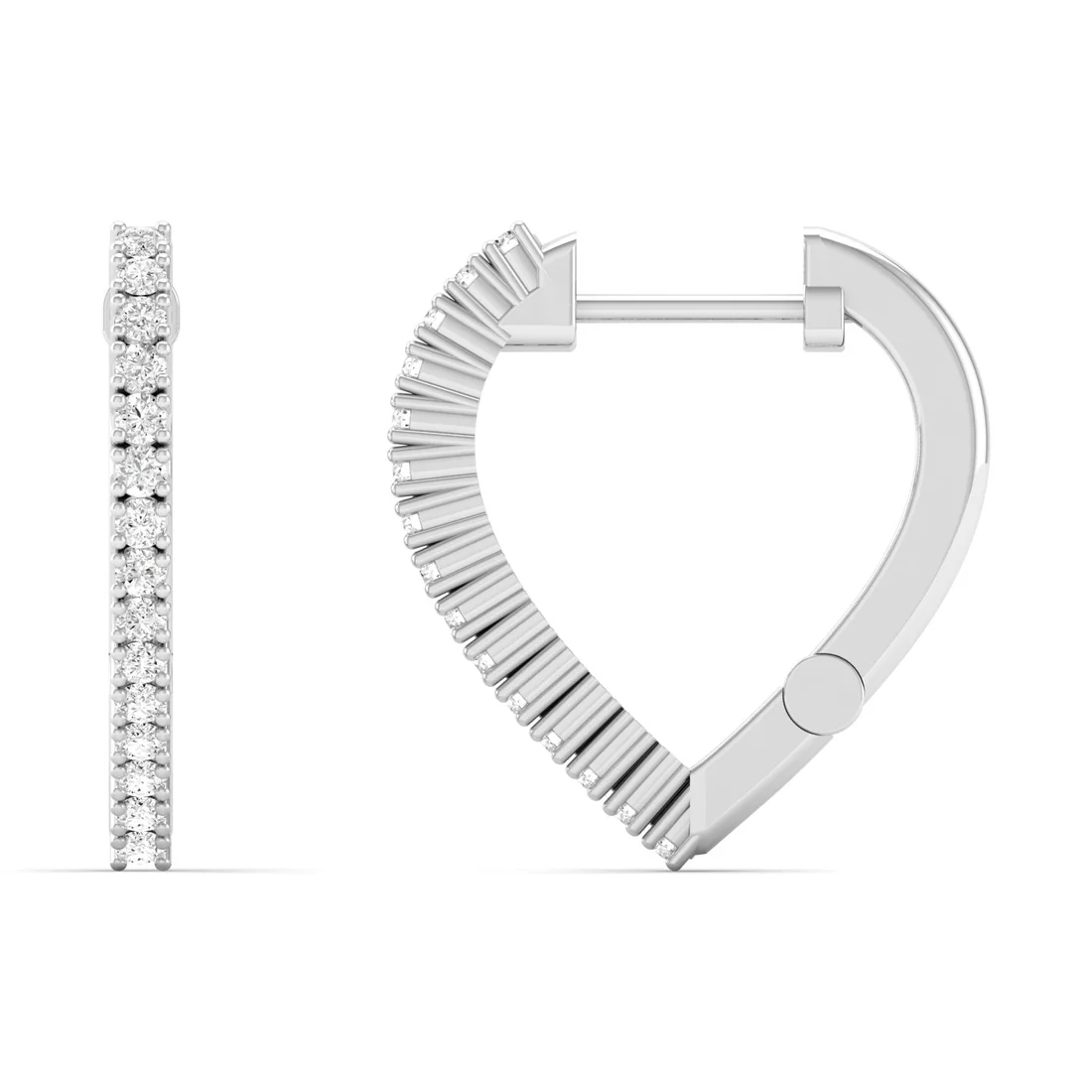 0.18 CTW Lab Grown Diamond Huggie Earring