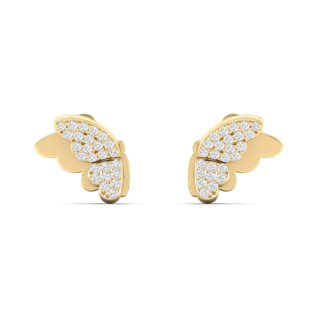 0.18 CTW Lab Grown Diamond Unique Butterfly Earring