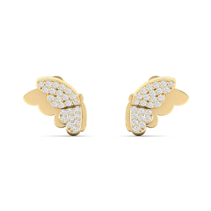 0.18 CTW Lab Grown Diamond Unique Butterfly Earring