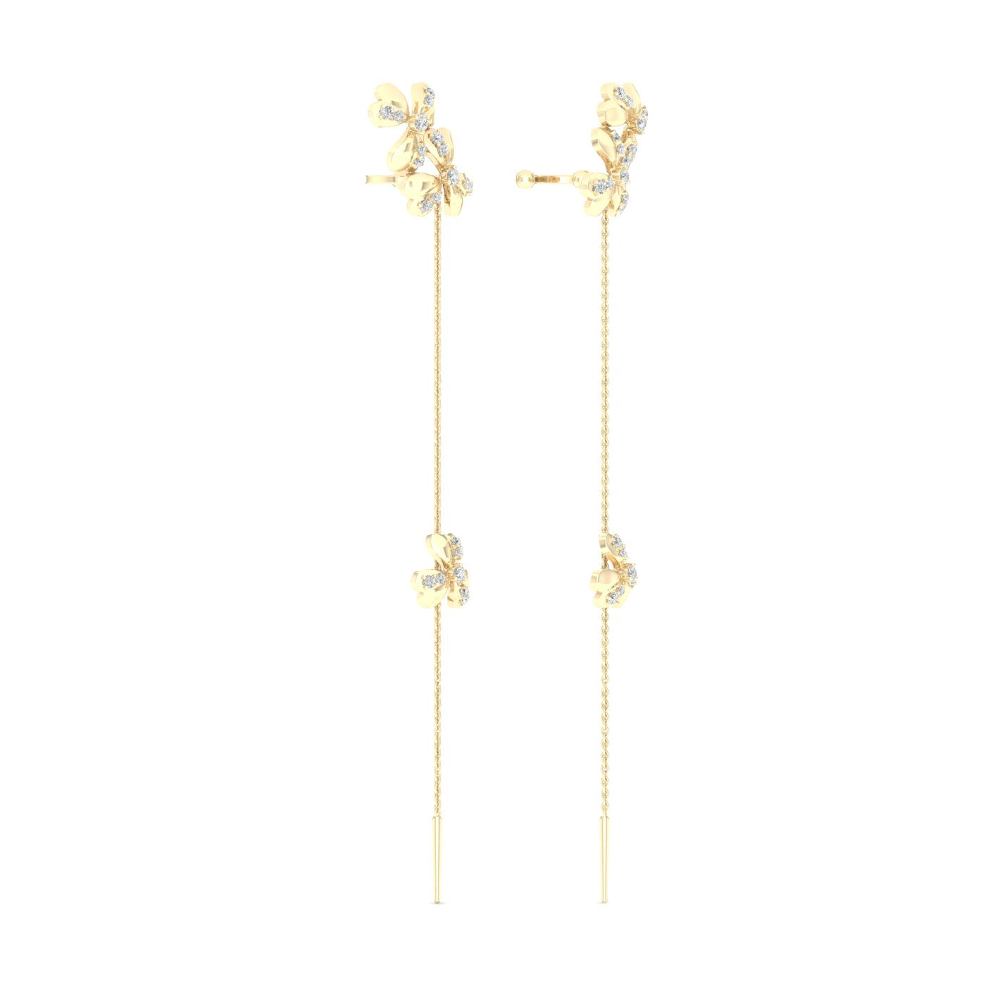 0.38 CTW Lab Grown Diamond Heart Shape Patels Drop Earring