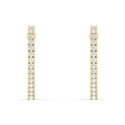 0.18 CTW Lab Grown Diamond Huggie Earring