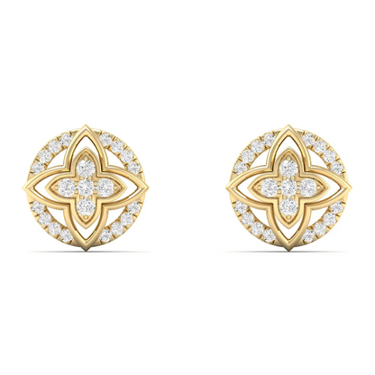 0.23 CTW Lab Grown Diamond Flower Stud Earring