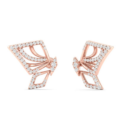 0.46 CTW La Grown Diamond Sparkle Wing Butterfly Earring
