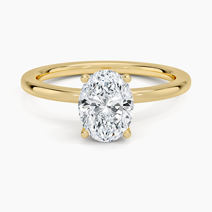 1 1/4 CT Lab Grown Diamond Hidden Halo Solitaire Engagement Ring