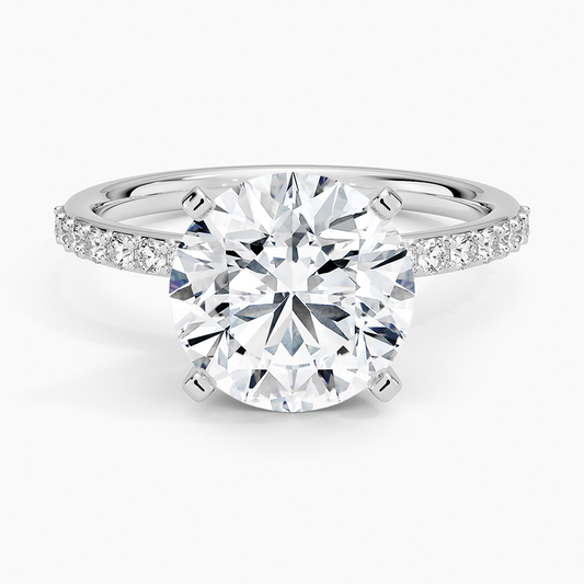 3 CT Two Ton Lab Grown Diamond Half Eternity Ring
