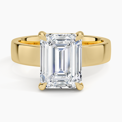 3 CT 18K Yellow Gold Lab Grown Diamond Solitaire Ring