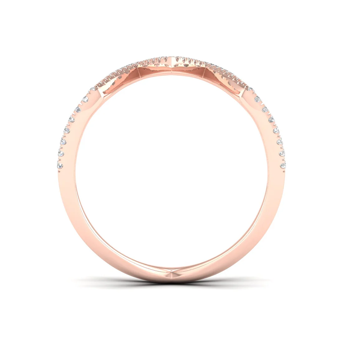 0.30Ctw Lab Grown Diamond Triangle Shape Band