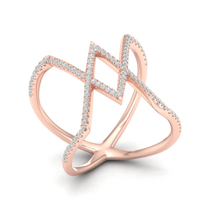 0.30Ctw Lab Grown Diamond Triangle Shape Band