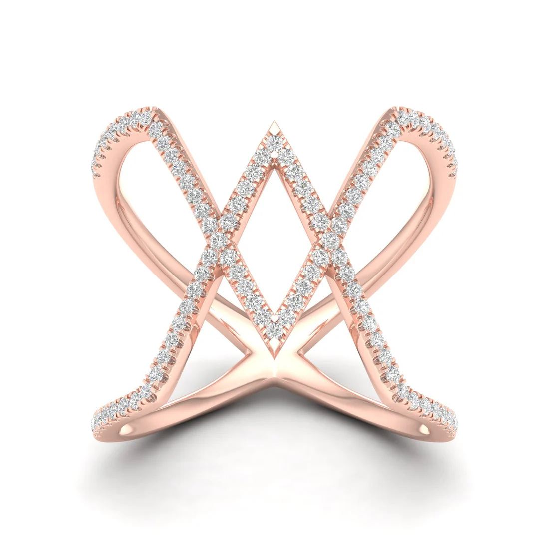 0.30Ctw Lab Grown Diamond Triangle Shape Band