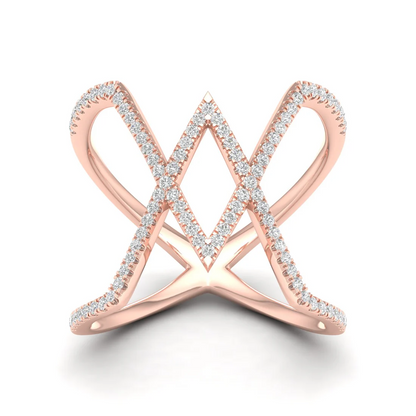 0.30Ctw Lab Grown Diamond Triangle Shape Band