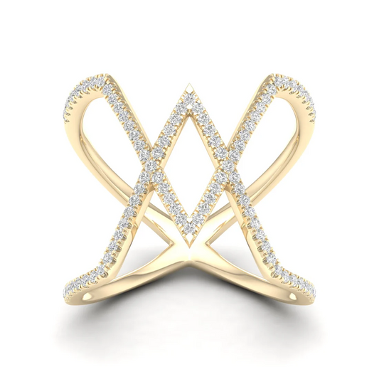 0.30Ctw Lab Grown Diamond Triangle Shape Band