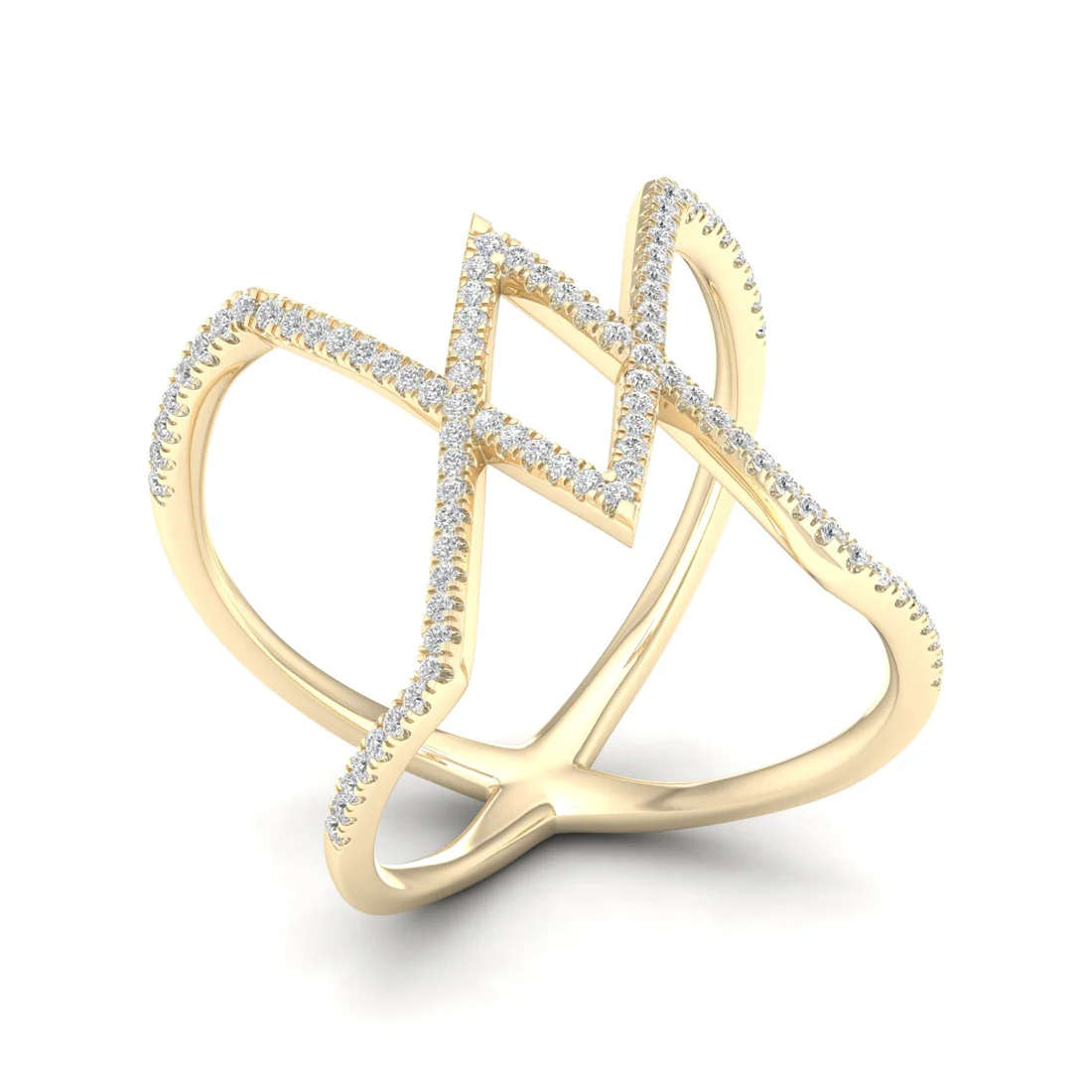 0.30Ctw Lab Grown Diamond Triangle Shape Band