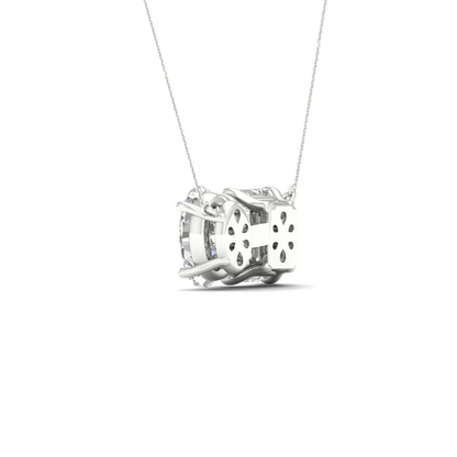 2.30 CTW Lab Grown Diamond Emerald Oval Cut Pendant