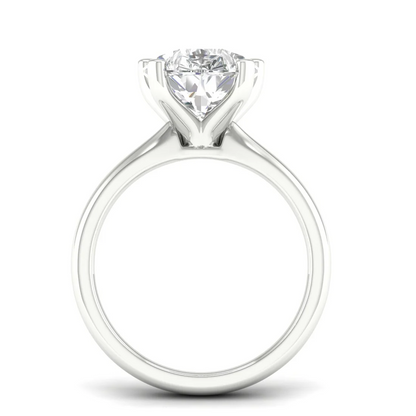 5 CTW Classic Pear Cut Solitaire Lab Grown Diamond Ring