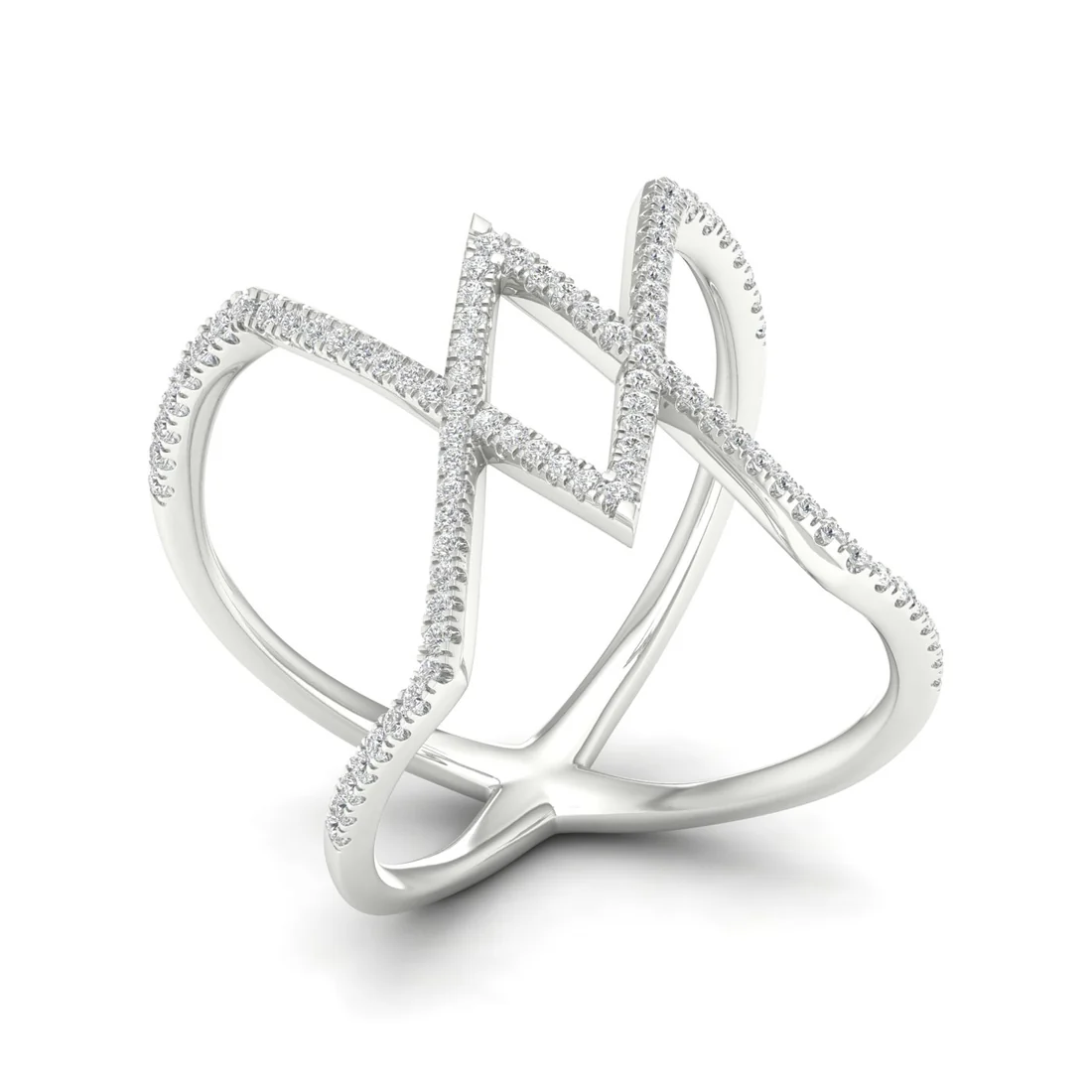 0.30Ctw Lab Grown Diamond Triangle Shape Band