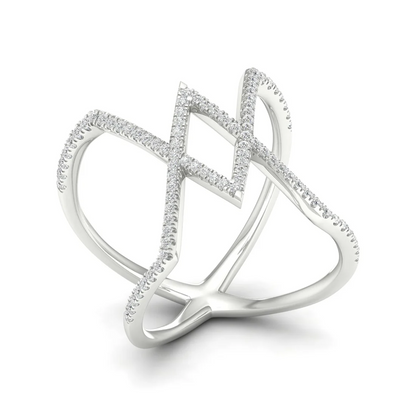 0.30Ctw Lab Grown Diamond Triangle Shape Band