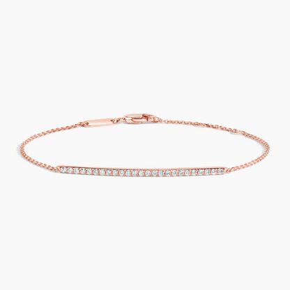 1/4CTW 7 inch Pave Lab Grown Diamond Bar Bracelet