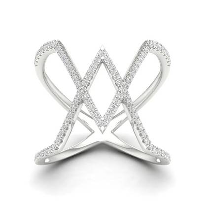 0.30Ctw Lab Grown Diamond Triangle Shape Band