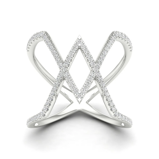 0.30Ctw Lab Grown Diamond Triangle Shape Band