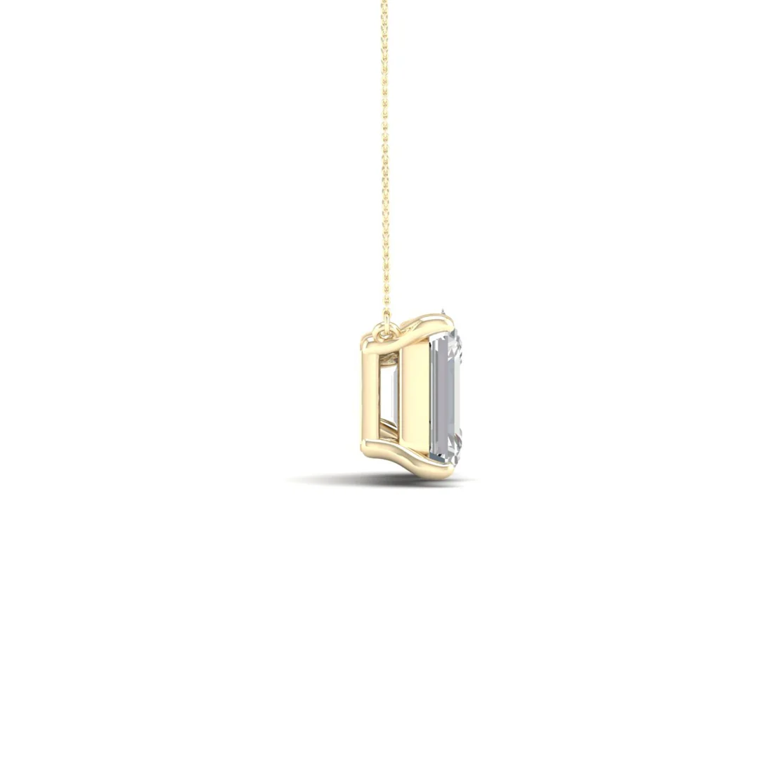 2.30 CTW Lab Grown Diamond Emerald Oval Cut Pendant