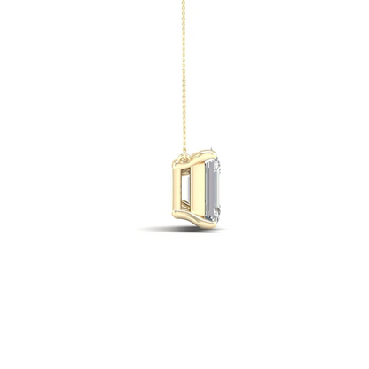 2.30 CTW Lab Grown Diamond Emerald Oval Cut Pendant