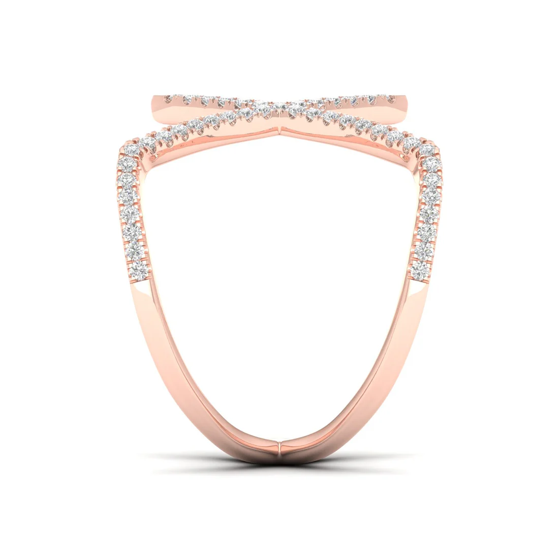 0.30Ctw Lab Grown Diamond Triangle Shape Band