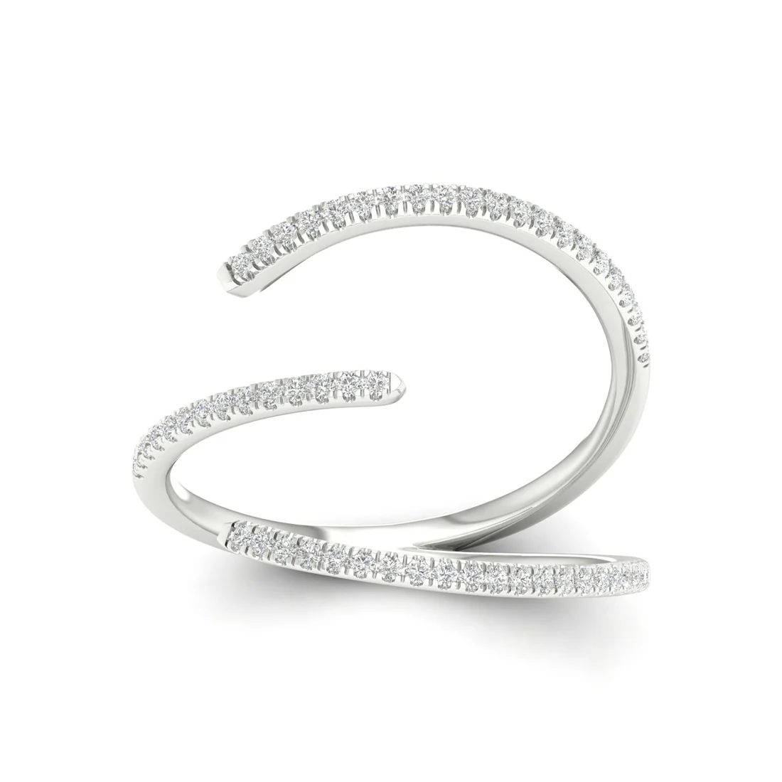 0.18ctw Lab Grown Diamond Unique Wedding Band