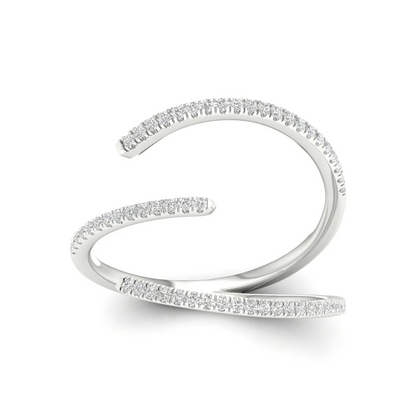 0.18ctw Lab Grown Diamond Unique Wedding Band