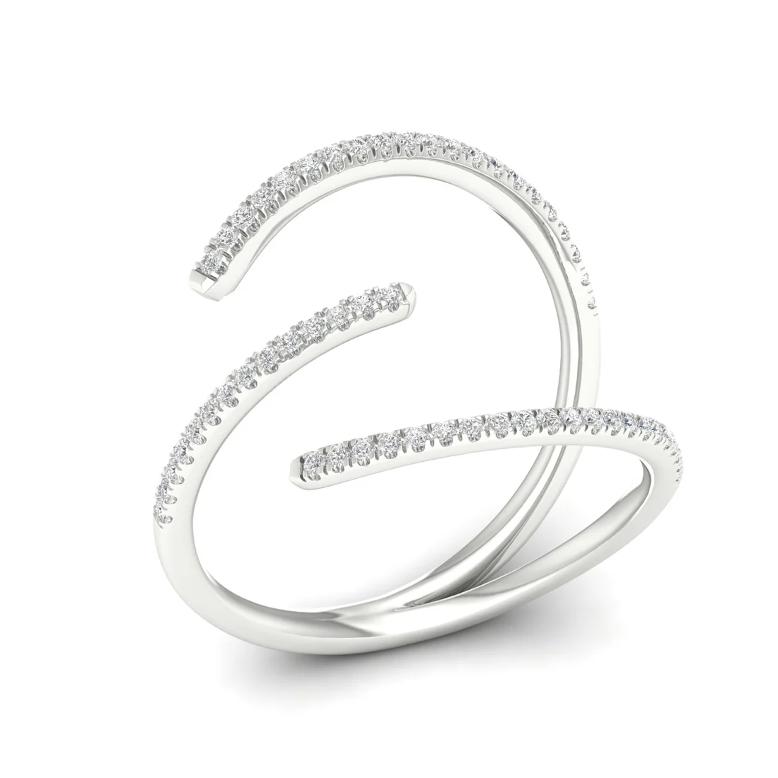 0.18ctw Lab Grown Diamond Unique Wedding Band