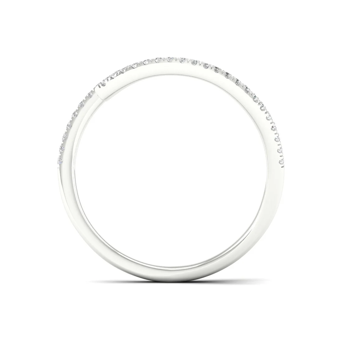 0.18ctw Lab Grown Diamond Unique Wedding Band