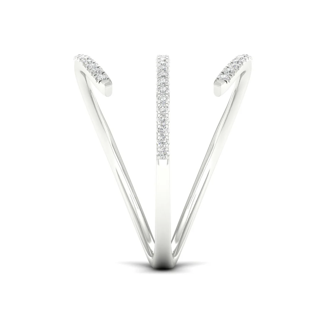 0.18ctw Lab Grown Diamond Unique Wedding Band