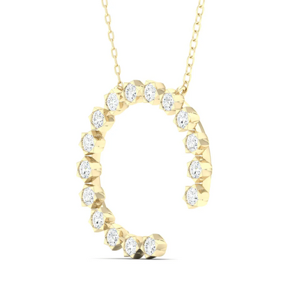0.50 CTW Lab Grown Diamond Open Circle Pendant