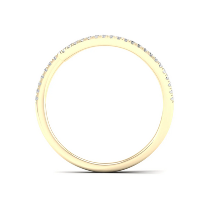 0.18ctw Lab Grown Diamond Unique Wedding Band